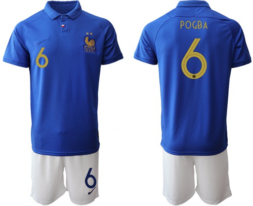 France #6 Pogba 100th Anniversary Edition Soccer Country Jersey